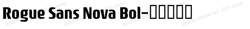 Rogue Sans Nova Bol字体转换